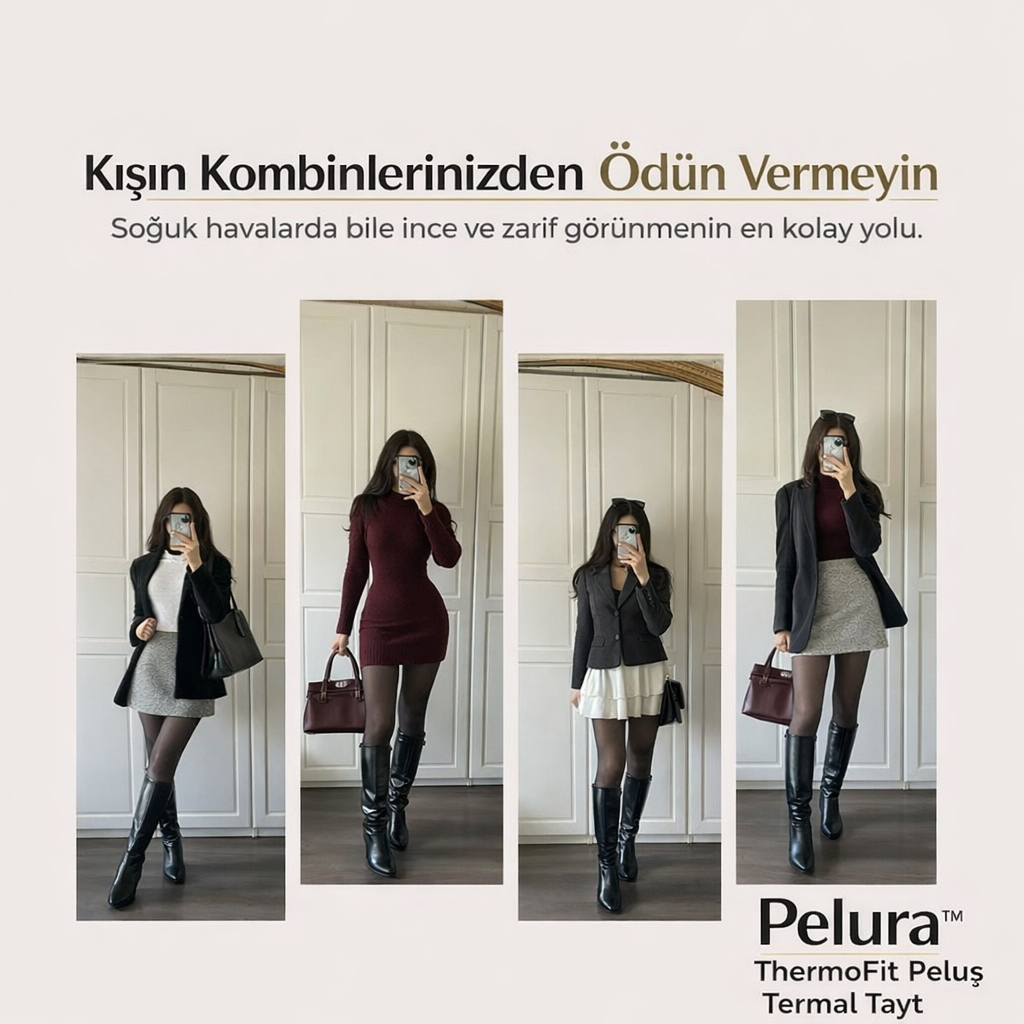 Pelura™ Peluş Termal Toparlayıcı Tayt